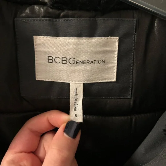 BCBGeneration Women's Gray Parka Coat - Picture 3 of 5
